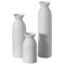 Uniquewise White Ceramic Table Flower Vase for Farmhouse and Home Decor - Ideal for Bohemian Modern Minimalist and Rustic Room Styling - Perfect for Pampas Grass, Fresh Flowers and Stems